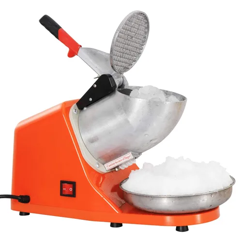 Miniatura 5 de Máquina de afeitar eléctrica de hielo, 143 libras/hora, máquina de cono de nieve de 300 W con hoja de acero inoxidable, fácil operación