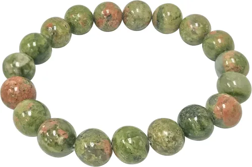 Miniatura 333 de Gem Avenue Handmade Round Bead Stretch Bracelet Unisex Natural Stone Beaded Jewelry for Men & Women, Elastic Wristband for Daily Wear