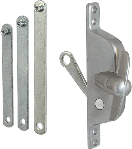 Prime-Line H 3557 Jalousie Operador, reversible, con tres brazos de eslabones, acabado de aluminio (paquete individual)