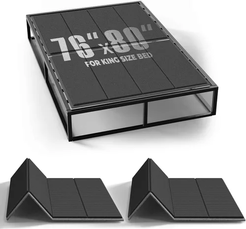 Miniatura 10 de Imperius Caja de Resortes Plegable, 10MM, Soporte de Cama para Fideos Planos, Tamaño Individual 38x75" Ligera y Delgada, Transpirable, Minimiza