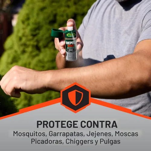 Miniatura 6 de Repel 100 Repelente de Insectos, 1 Onza, Con DEET, Protección de 10 Horas Repelente de Insectos de Larga Duración Spray de Bomba de Viaje Repele