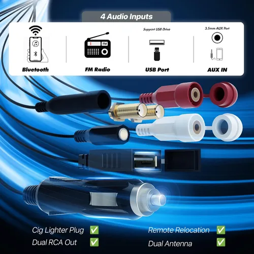 Miniatura 8 de GoHawk Barra de sonido UTV Barra de sonido ATV impermeable de 6 altavoces Luces Bluetooth y multicolor Altavoces SxS de 17 pulgadas Barra