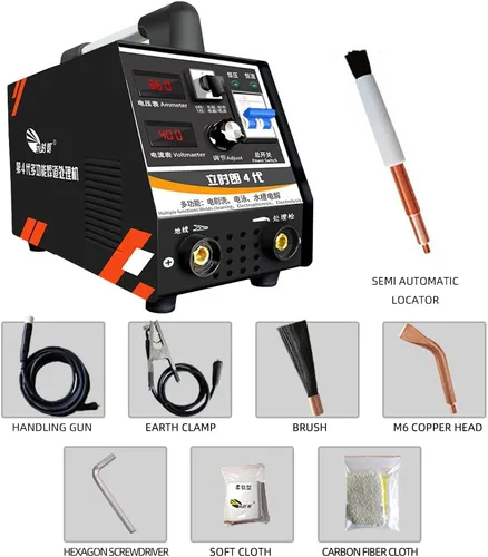 Miniatura 2 de LSL-4000 Máquina de limpieza de electrólisis de perlas de soldadura 220V, limpiador industrial de soldadura para TIG, soldaduras por puntos.