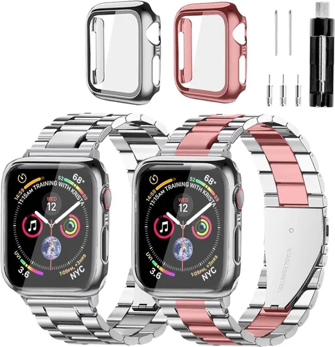 Miniatura 19 de Correa y Caja de Acero Inoxidable Compatible con Apple Watch iWatch Ultra Series 11 10 9 8 7 6 5 4 3 2 1 SE 49mm 45mm 46mm 44mm 42mm 41mm 40mm 38mm