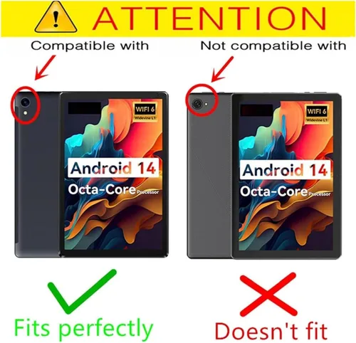 Miniatura 2 de Protector de pantalla para tableta URAO C107 de 10.1 2024, película de vidrio templado, compatible con MUISOO MUIC107 de vidrio templado de 10.1