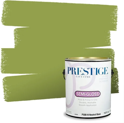 Miniatura 169 de PRESTIGE Pinturas Pintura interior e imprimación en uno, 1 galón, cáscara de huevo, aventura