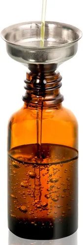 Miniatura 5 de Paquete de 12 botellas con cuentagotas de vidrio de 2 onzas con 3 embudos de acero inoxidable y 1 cuentagotas de vidrio largo, botellas de tintura