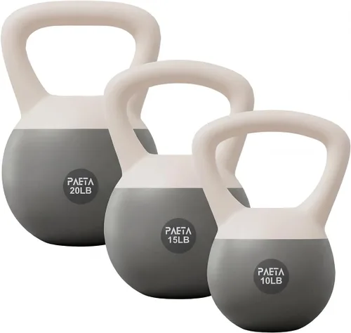 Miniatura 11 de PAETA Pesa rusa suave para fitness en casa – Agarre antideslizante y diseño de mango ancho, juego de pesa rusa suave, impacto suave y amigable