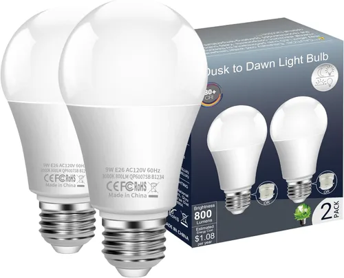 Miniatura 10 de Boxlood Bombilla LED para exteriores del atardecer al amanecer (no requiere temporizador), bombilla con sensor de luz de encendido/apagado
