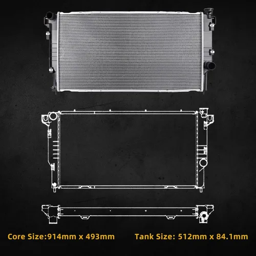 Miniatura 225 de DWVO Radiador compatible con Toyota RAV4 L4 2.0L 2.4L CU2403 2001 2002 2003 2004 2005