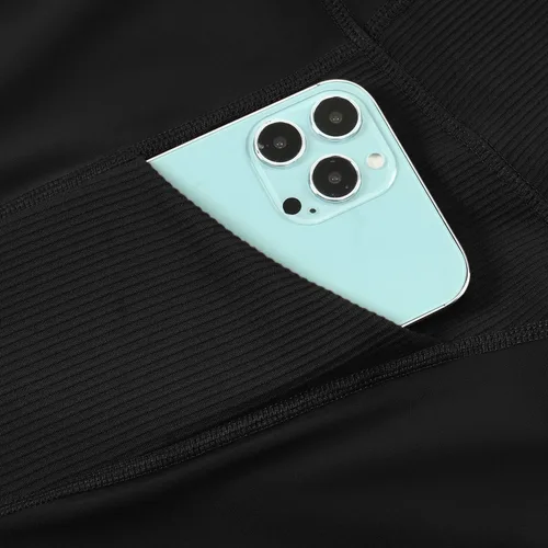 Miniatura 6 de OMKAGI - Pantalones cortos de entrenamiento de cintura cruzada para mujer con bolsillo, de 5 pulgadas de entrepierna, pantalones cortos de cintura