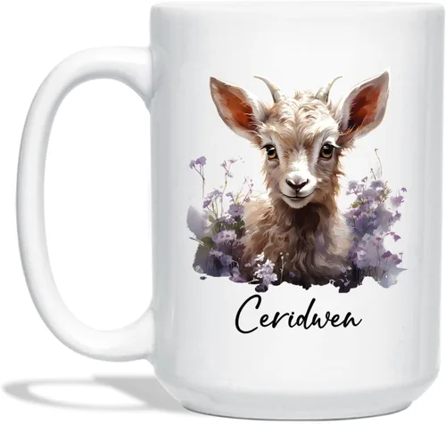 Miniatura 20 de Taza de café de bisonte personalizada de 11 onzas y 15 onzas, taza de té blanca de bisonte bebé, regalos para niñas, niños, niñas, niños, mejores