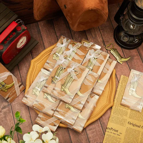 Miniatura 7 de Hortsun 36 juegos de abrebotellas para botas de vaquero, para baby shower, regalos para invitados de fiesta, abrebotellas, regalos a granel