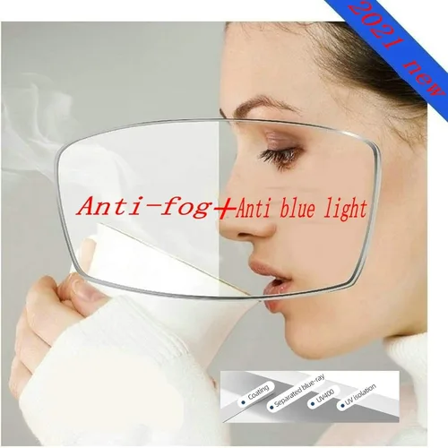 Miniatura 4 de Gafas de seguridad anti niebla para mujeres y hombres, TR90, lentes de bloqueo de luz azul, transparentes, antiarañazos, protección UV, marco