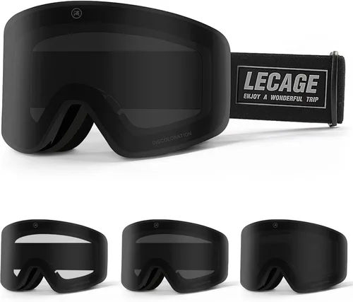 Miniatura 9 de OTG - Gafas de esquí fotocromáticas sin marco, adaptables a la luz, antiniebla, protección UV, para snowboard y nieve, para hombres y mujeres