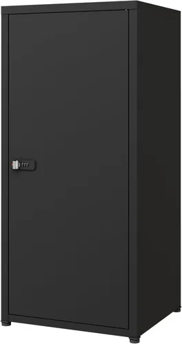 Miniatura 6 de MIOCASA Metal Storage Cabinet with Lock, 3 Adjustable Shelves Single Door Steel Locker for Home, Office & Garage (Black)