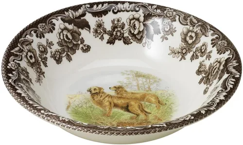 Miniatura 16 de Spode Woodland American Wildlife Ascot - Cuenco para cereales, diseño de bisonte, cuenco de loza fina de 8 pulgadas para cereales, ensaladas