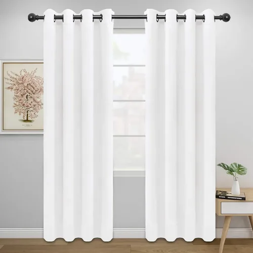Miniatura 205 de Easy-Going - Cortinas opacas para dormitorio, aislamiento térmico sólido con ojales, cortinas de ventana para reducción de ruido, cortinas