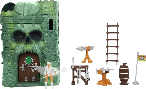 Masters of the Universe Mattel Masters of the Universe Origins Set de Juego y Figura de Acción, Castillo de Grayskull con Hechicera, Juguetes MOTU,