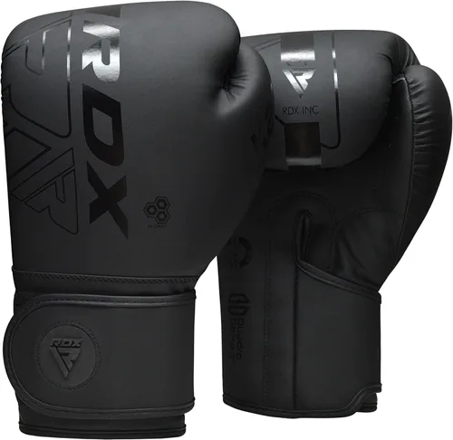 RDX Guantes de boxeo, entrenamiento profesional de sparring, cuero Maya Hide, Muay Thai MMA Kickboxing, hombres mujeres adultos, saco de boxeo