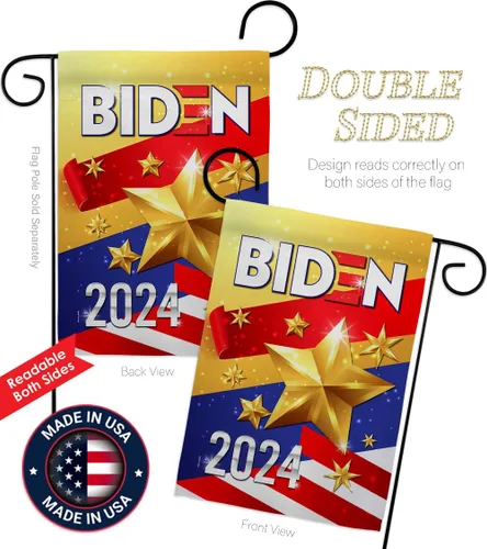 Miniatura 3 de Biden Harris Flag 2020 Garden Flag Set Wall Holder Patriotic Vote President Democrat Republican Tea Party United State American Election House