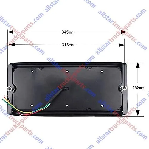 Miniatura 5 de Kit de 2 luces LED traseras para camión, remolque, 40 LED, impermeable, señal de giro, freno de marcha atrás, luz de marcha atrás con protección