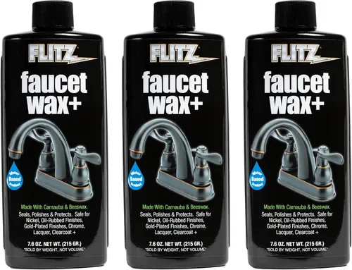 Miniatura 10 de Flitz Cera para llave de grifo Plus - Envase de 3.4oz de limpiador y abrillantador para grifos a base de agua fabricado en EE. UU. para manchas