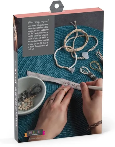 Miniatura 2 de Craft Crush — Caja de pulseras: Tonos neutros — Hace 9 pulseras increíbles — Kits de manualidades — Para mayores de 13 años, pequeño