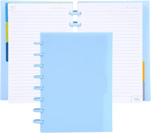 Miniatura 65 de Talia - Cuadernos de notas con tapas, planificador, personalizables, (Azul de Verano, Junior (5.5 pulgadas x 8.5 pulgadas)) Azul verano