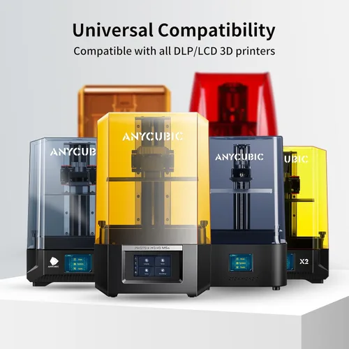 Miniatura 8 de ANYCUBIC - Resina de impresora 3D estándar actualizada, resina de curado UV rápido SLA de 405 nm, fotopolímero rápido y de alta precisión