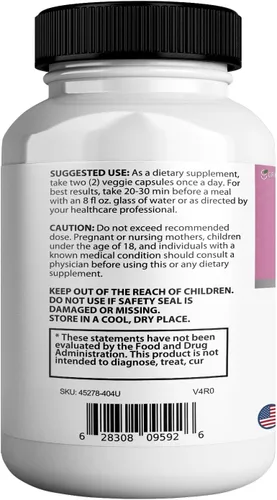 Miniatura 4 de FemiPro MAX Suplemento de apoyo urinario para mujer, 60 cápsulas, control de vejiga extra fuerte con arándano, hibisco, diente de león, vegano, sin