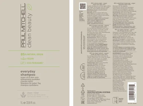 Miniatura 6 de Paul Mitchell Clean Beauty - Champú diario, aumenta el brillo, añade cuerpo, para todo tipo de cabello