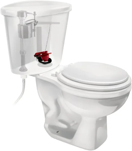 Miniatura 3 de Fluidmaster 555CRP8 Universal PerforMAX Kit de reparación de válvula de descarga de inodoro de 5 minutos de 2 pulgadas.