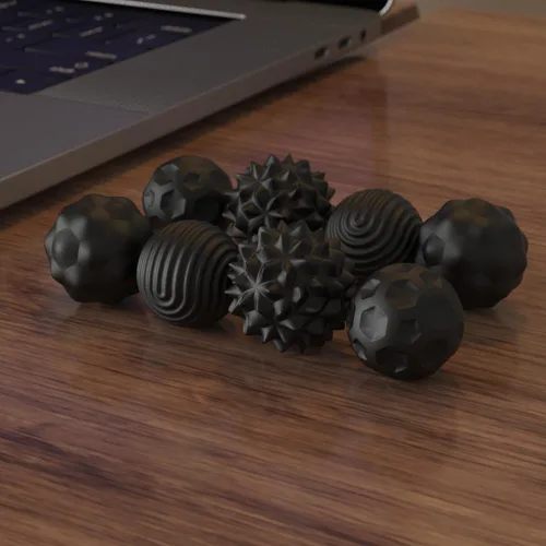 Miniatura 2 de Juguetes de Bolas Magnéticas Fidget, 8 Piezas Juguetes Sensoriales de Silicona para Alivio del Estrés para Adultos y Adolescentes con Autismo, TDAH
