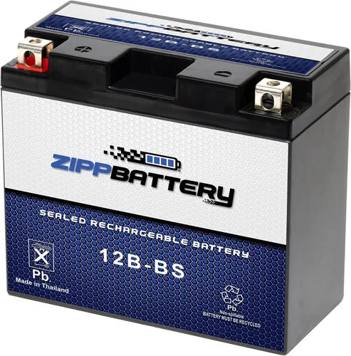 Miniatura 9 de ZIPPBATTERY YTX4B-BS 12V 40 CCA AGM – Batería de 2Ah libre de mantenimiento para scooter, mini ATV, bicicleta de bolsillo – Terminal de pestaña