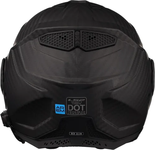 Miniatura 5 de Casco modular LS2 Helmets Advant X de fibra de carbono con Bluetooth Cardo 4X integrado