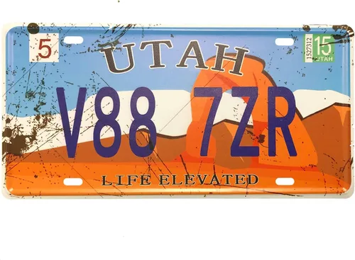 Miniatura 13 de Placa de matrícula de Wyoming de aluminio, placa decorativa de automóvil novedosa, placas de matrícula de 12"x6" para el frente del automóvil, placa