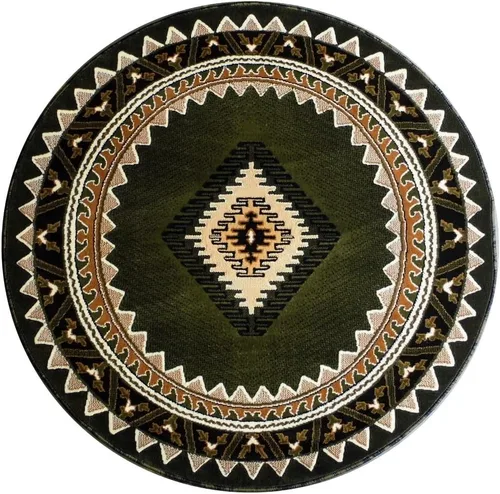 Miniatura 63 de Kingdom South West - Alfombra ovalada de nativos americanos, diseño bereber beige, D143 (3 pies x 4 pies 7 pulgadas, ovalada)