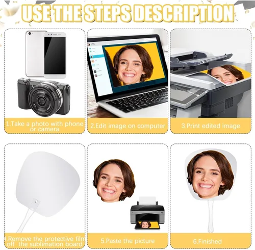 Miniatura 5 de 10 piezas de recorte de cabeza grande, accesorios personalizados para fanáticos de la boda, cara recortada en un palo, decoración de fiesta de fotos