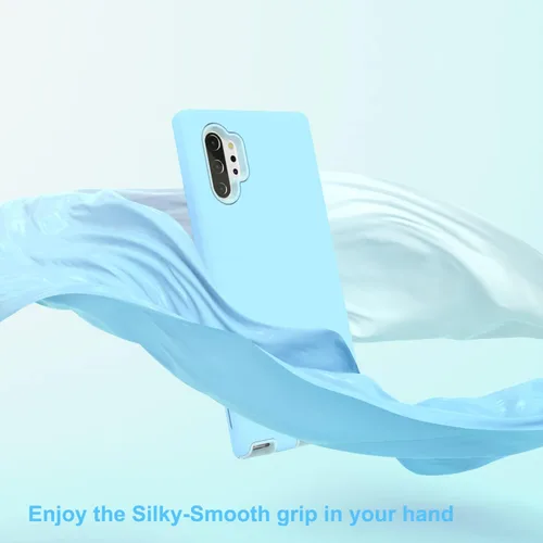 Miniatura 4 de Diseñada para Galaxy Note 10 Plus, protección de cuerpo completo, a prueba de golpes, resistente, delgada, sedosa al tacto, funda protectora