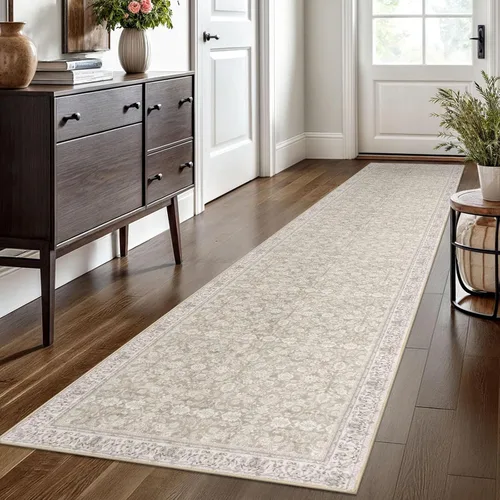 Miniatura 13 de SIILOOM Alfombra antideslizante de pasillo moderna de 2 x 5, súper suave, para pasillos, decoración para cocina, alfombras para pasillos sin 2-Verde
