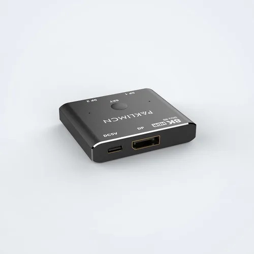 Miniatura 3 de Conmutador DisplayPort bidireccional 8K60Hz Puerto de pantalla 1.4 Caja de conmutación con 2 cables DP, 4K @144Hz 2in1out 1 en 2 salidas