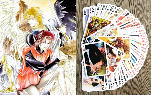 Miniatura 7 de Cartas de juego de anime # Baraja de póquer 54 cartas todas diferentes # Touhou Lindo divertido Neko Anime Manga Carteles Fanart