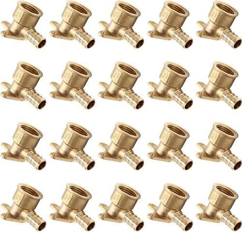 Miniatura 11 de EFIELD Pex - Codo de oreja caída, latón (1/2 pulgada x 1/2 pulgada) hembra NPT, ASTM F1807 (PEX1807159) (paquete de 10)