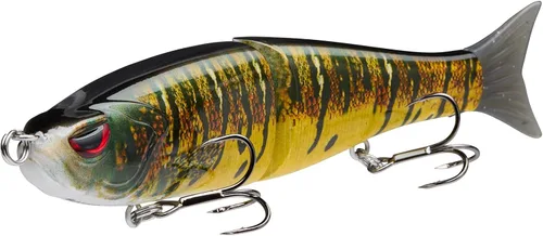 Miniatura 33 de Señuelos Bassdash SwimShad Glide articulados Swimbait Lubina Cachorro Salmón Trucha Almizclado Señuelo de Pesca Bajo Largemouth