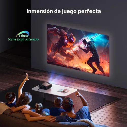 Miniatura 4 de NexiGo Proyector PJ40 (Gen 3) con WiFi y Bluetooth, calibrado D65, nativo 1080P, compatible con 4K, proyector para películas al aire libre