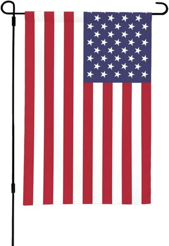 Bonita bandera de jardín estadounidense de 12 x 18 pulgadas, banderas pequeñas de doble cara para decoración de interiores y exteriores