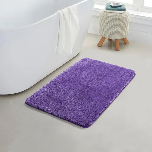 YHF Alfombras de Baño 20" X 32", Extra Gruesas y Suaves de Microfibra Shaggy, Lavables a Máquina, Alfombrillas de Baño Absorbentes, Alfombra de Baño