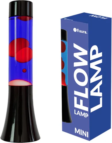 Miniatura 15 de Fisura - Lámpara de movimiento líquido de 15.5 pulgadas, cera roja, luz ambiental retro decorativa, luz nocturna para dormitorio, lámpara de magma