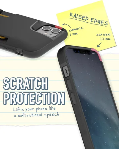 Miniatura 5 de Smartish - Funda tipo cartera para iPhone 11, diseño de cartera volumen 1 [delgada + protectora] con tarjetero - probada para caídas con ranura
